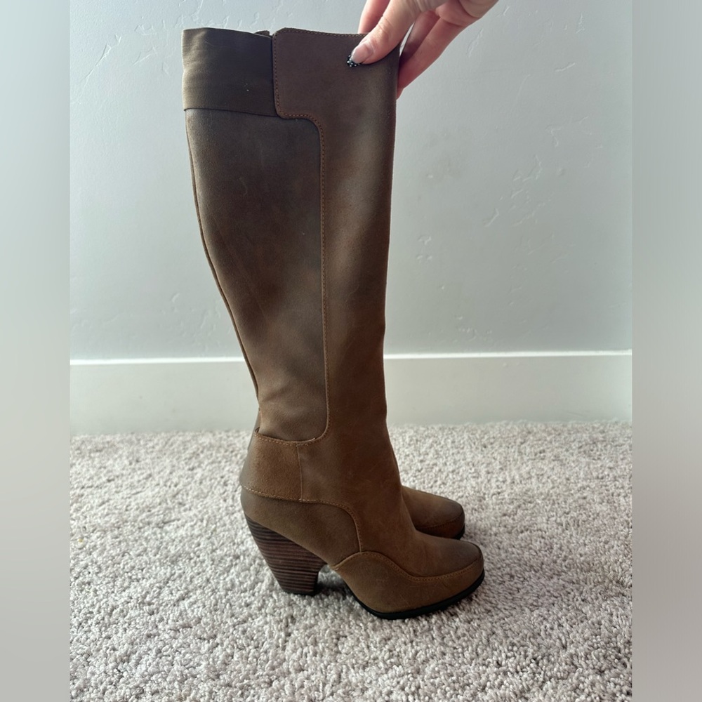 Max Studio Brown Over the Knee Boots
